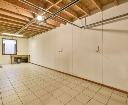 living area tile install
