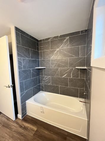 bathroom tile install