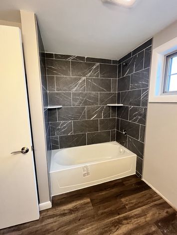 bathroom tile install