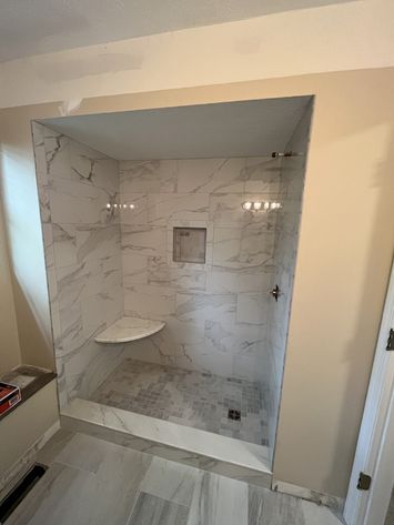 bathroom tile install