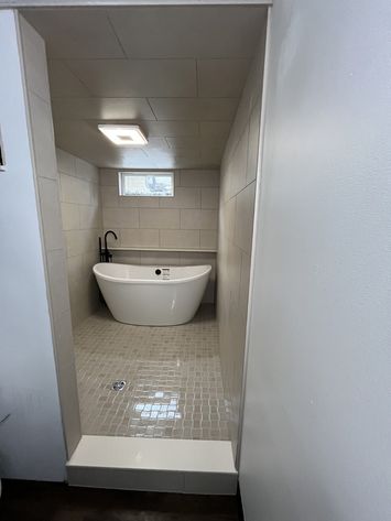 bathroom tile install