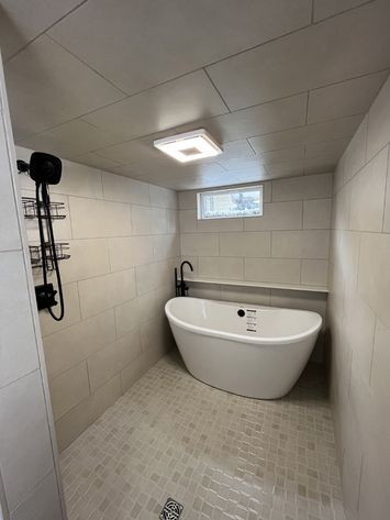 bathroom tile install