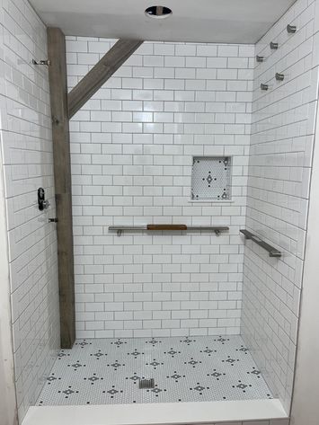 bathroom tile install
