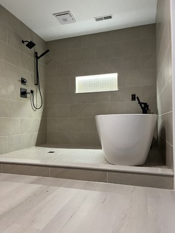 bathroom tile install