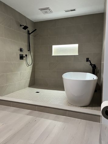 bathroom tile install
