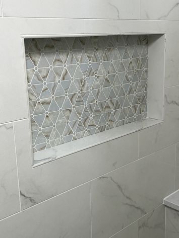 bathroom tile shower insert